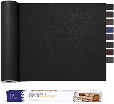 Leather Repair Patch Tape Kit, Self Adhesive Leather Repair for Furniture, Couch, Sofa, Car Seats,Office Chair,Vinyl Repair Kit.30inx16in