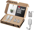 3M CLAW 15 lb. 2 Drywall Silver Hooks & 2 Extra Picture Hangers, Heavyweight Hanging Solution for Backpacks, Jackets, Pictures and Room Decor, Cute Wall Hooks - 4 Pack