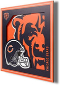 YouTheFan NFL Chicago Bears 3D Logo Series Wall Art