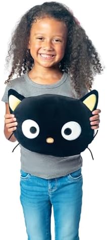 Northwest Sanrio Chococat Cloud Pillow 12" – Plush Cat for Kids & Adults, Cute Cartoon Character, Bedroom Decor