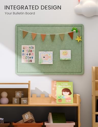 Fluxynara 23.6" x 17.1" Bulletin Board, Moss Green