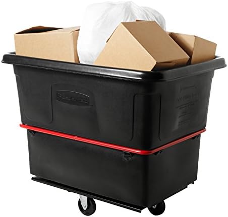 Rubbermaid Commercial Utility Truck 20 Cubic Feet 1200 lb. Capactiy Black Large Cart for Commercial/Waste/Laundry Transportation/Collection
