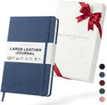 BEECHMORE BOOKS A4 8.5x11.5 Lined Leather Journal For Men 120 GSM, Gift Box