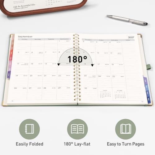 RETTACY 2027 Planner, Weekly and Monthly, Large Size (8.5" x 11")