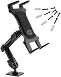 ARKON Mounts - Heavy-Duty Tablet Mount | Secure Drill Base for Cars, Walls, and Tables | Adjustable Arm Ensures Perfect Positioning | Universal Tablet Stand and Holder | Great for iPad Wall Mount