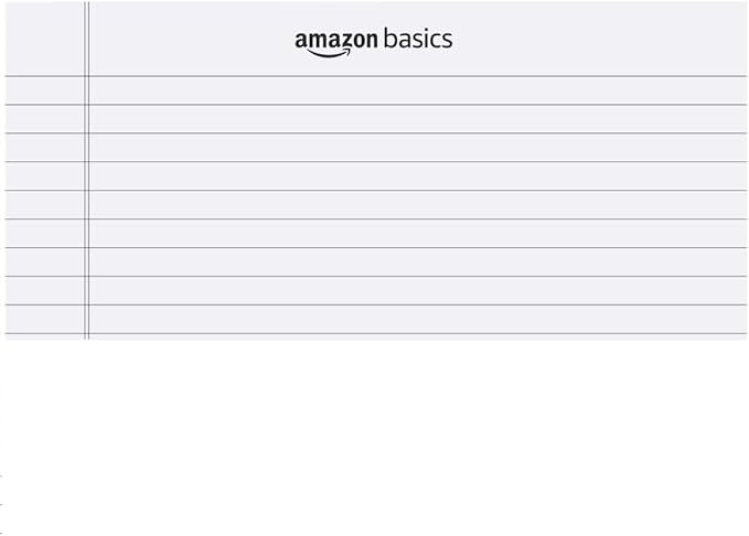 Amazon Basics Legal/Wide Ruled 8-1/2 by 11-3/4 Legal Pad, White, 600 Count (12 Pack of 50 Sheets)