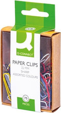 Q-Connect Coloured Paperclip, 32 mm KF02023Q - Pack of 750