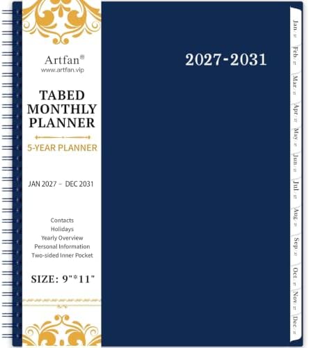 2027-2031 Monthly Planner/Monthly Calendar - 5 Year Monthly Planner