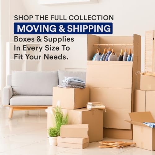 BOX USA Heavy Duty Moving Boxes 18"L x 18"W x 24"H (6-Pack) Large - Corrugated Cardboard Box for Shipping, Mailing, Packing, Packaging and Storage