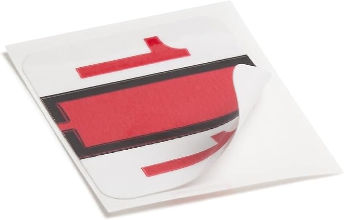 Smead BCCRN Bar-Style Color-Coded Numeric Label, 1, Label Roll, Red, 500 Labels per Roll (67371)