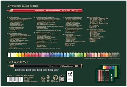Faber-Castell Polychromos & Pitt Graphite Matte Sketch Gift Set