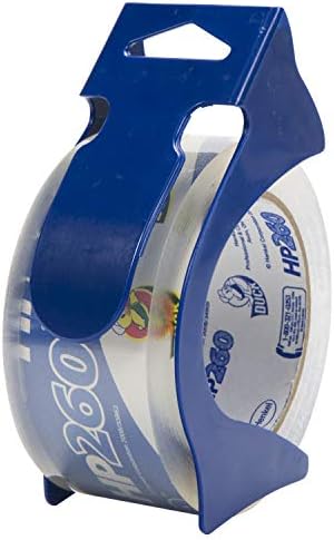 Duck High Performance Clear Packing Tape Refills - 8 Rolls of HP260 Strong Packaging Tape for Shipping, Moving, Mailing & Storage Boxes - 3" Core, 1.88 Inch x 60 Yards, Clear (1067839)