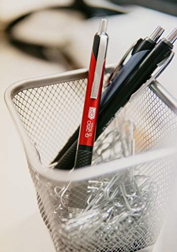 Zebra Pen STEEL G-350 & M-350 Pen & Mechanical Pencil Set, Red Barrel, 2-Pk