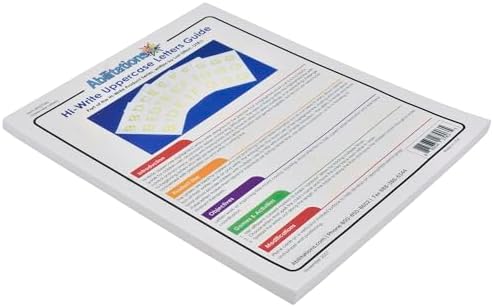 Abilitations - 27341 Integrations Hi Write Upper Case Alphabet Paper - 104 Page Pack