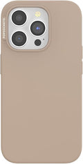 PopSockets iPhone 15 Pro Phone Case with MagSafe- Latte | Magnetic, Wireless Charging, Camera & Drop Protection, Brown, Plain, Cream, Beige, Summer Spring