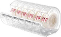 Amazon Basics Invisible Matte Finish Tape Dispenser with Refill Rolls for Labeling, 3/4" x 650" (18 yds), 6-Pack