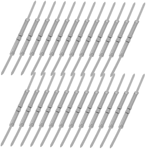 ARTIBETTER 50pcs Binders Office Folder Brackets Self Adhesive Prong Fasteners File Binder Clips