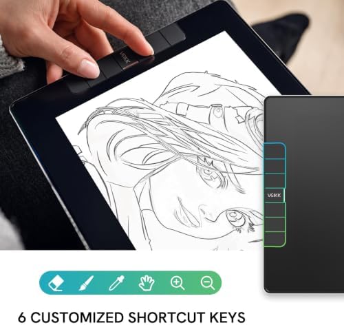 VEIKK VK1200 V3 11.6" Drawing Tablet with Screen,Adjustable Stand
