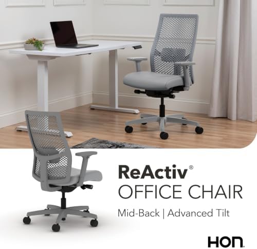 HON Ignition 2.0 ReActiv Ergonomic Office Chair, Lumbar Support, Steel