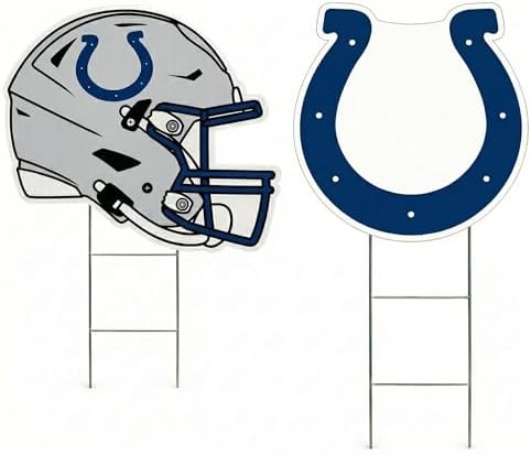 NFL Logo & Helmet 2 Pack Yard Sign Set