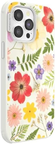 PopSockets iPhone 14 Pro Max Phone Case w/MagSafe- Wild Blooms | Magnetic, Wireless Charging, Camera & Drop Protection, Western, Boho, Aesthetic, Flower, Floral