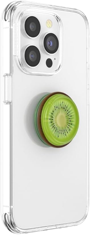 PopSockets Adhesive Phone Grip, Holder- Jelly Kiwi | Secure Comfortable Hold, Anti-Drop, Kickstand, Squishy, Jelly, Kiwi, Fruit