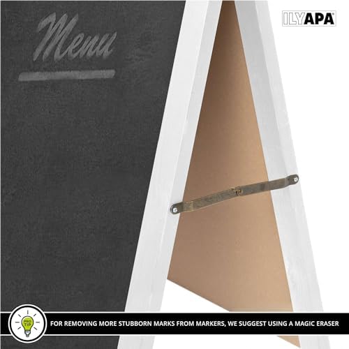 Ilyapa A Frame Chalk Board Easel Sign 20x40 in - Sandwich Signs Outdoor