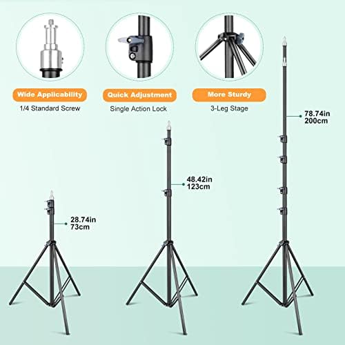 Torjim Softbox Lighting Kit - 30"X30" Professional Photography Lighting for Filming, Model Portrait, Product & Fashion Photography