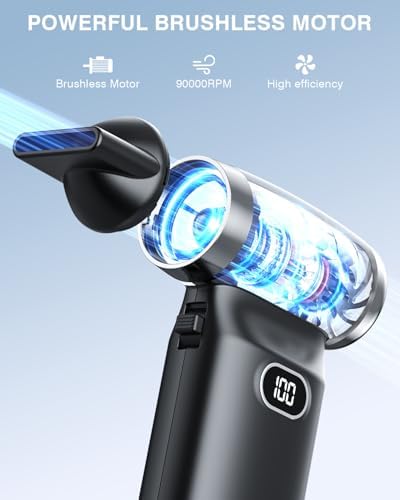 Compressed Air Duster Electric Blower Cordless Canned Air Substitute