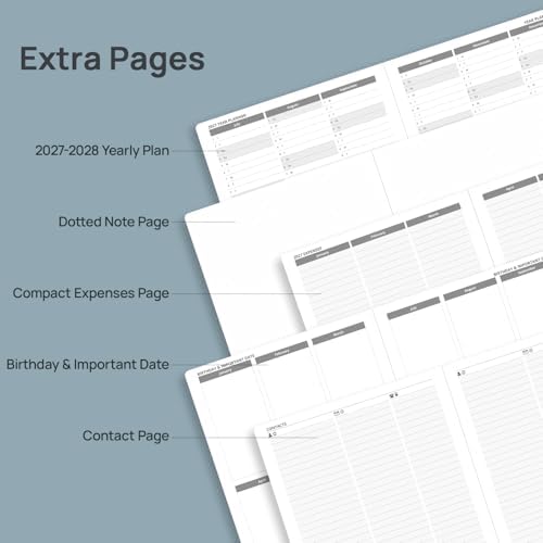 POPRUN 2027 Planner, Large-8.5" x 10.5", Weekly & Monthly Appointment Book