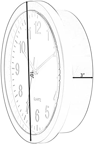 Black Wall Mounted Clock with Door for Storage Secret Interior Compartment, Hidden Safe for Storing Valuables