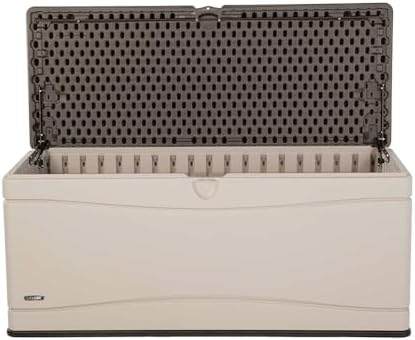 LIFETIME 60012 Extra Large Deck Box, 130 Gallon, Desert Sand/Brown