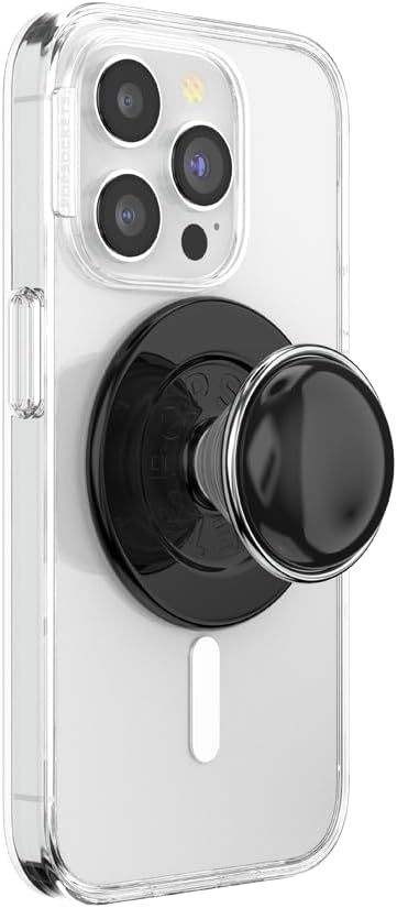 PopSockets Phone Grip for MagSafe, Magnetic Holder- BonBon Black | Removable, For Kindle / Android / iPhone, With Magnet, Black, Electronic Accessories, For iPad/Kindle/iPhone/Android
