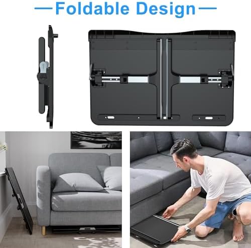 HETTHI Bed Laptop Table Adjustable Foldable Laptop Stand 23.60×15.7in Black