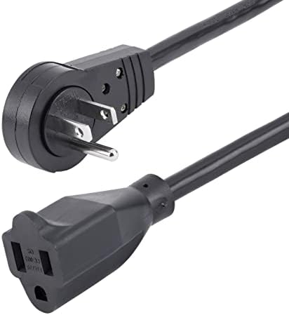 StarTech 3ft Power Extension Cord, 16AWG, Black (RTPAC1013)