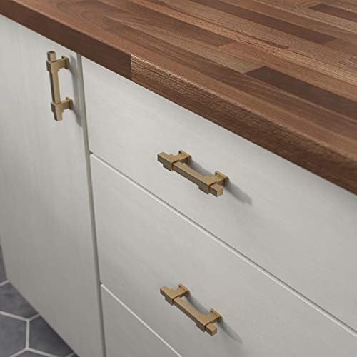 Franklin Brass 5 Pack Champagne Bronze Gold Cabinet Handles Adjustable Drawer Pulls for Kitchen Cabinet Knobs Dressers and Cupboards 1-3/8 to 4 inch (35–102mm) Hole Center | Adjusta-Pull™