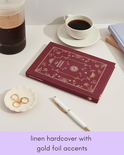 Kunitsa Co. Reading Journal - 52 Reviews, Burgundy