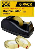 Scotch Double Sided Tape with Tape Dispenser, 0.50 in. x 900 in.