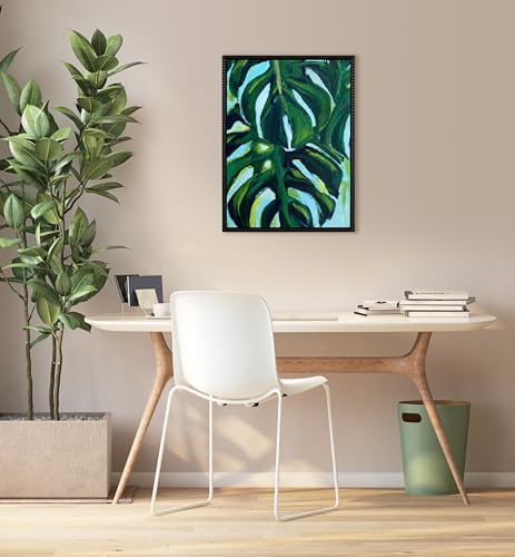Kate and Laurel Sylvie Blank Framed Canvas Wall Art, 18x24 Black Beaded, Vintage Modern Empty Canvas for Paint-Your-Own Art, Ready to Paint Premium Canvas Already Framed
