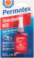 Permatex 27200-6PK High Temperature Threadlocker Red, 10 ml