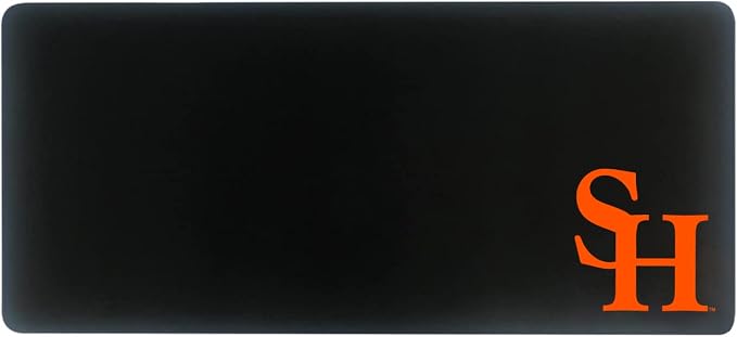 Sam Houston State University Classic Cloth Desk Mat, Durable Office Supplies, Non-Slip Base, Responsive Desk Pad with Smooth Cloth Surface, Black