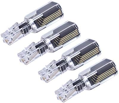 (Value Pack of 4 360° Phone Cord Detangler Landline Telephone Extended Rotating Black