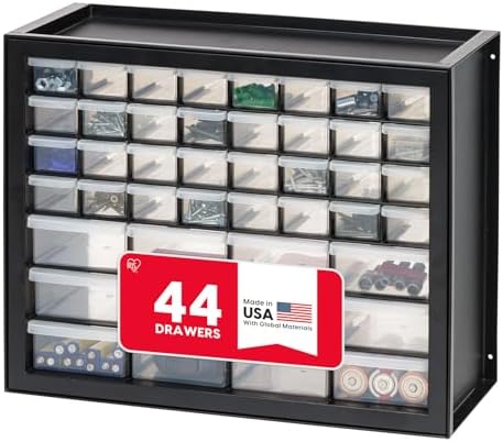 IRIS USA 44-Drawer Small Parts Storage Cabinet, Crafts, Made in USA, Black