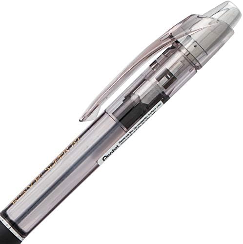 Pentel RSVP Super RT Ballpoint Pen, (1.0mm) Medium Line, Black Ink, Box of 12 (BX480-A)