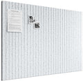 Bumusty 48"x 36" Large Felt Bulletin Board Tiles, Light Gray