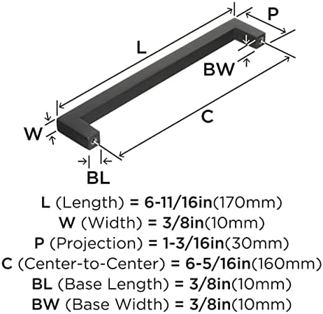 Amerock 6-5/16" Monument Oil-Rubbed Bronze Drawer Pull