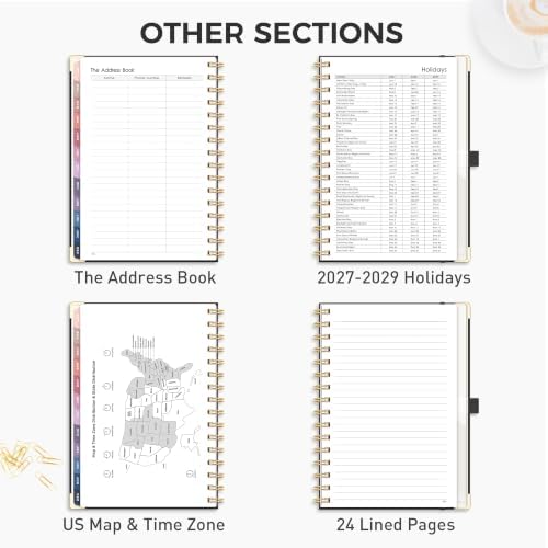 RETTACY 2027 Planner, Weekly and Monthly, A5 Size (5.7" x 8.3")