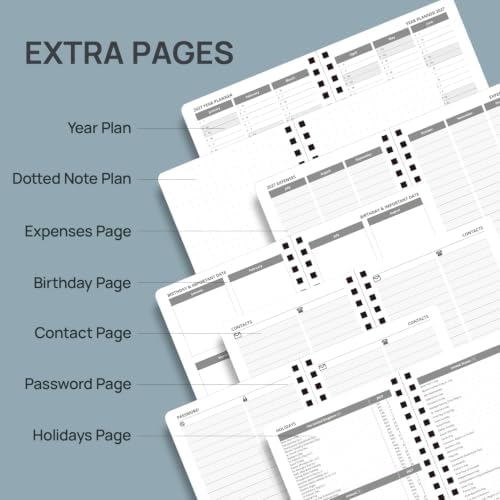 POPRUN Pocket Calendar 2027,4" x 6.25" Small Weekly Planner