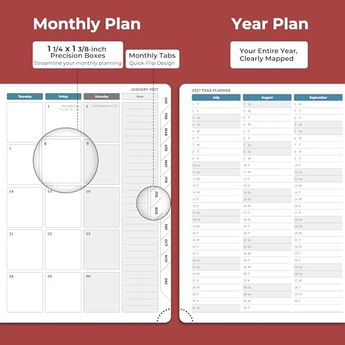 Planner 2026-2027 Daily Daily Weekly and Monthly,8.5"x6.5"