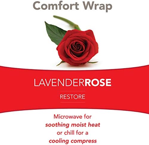 Bed Buddy Heated Aromatherapy Neck Wrap, Lavender & Rose Scented - Microwavable Hot & Cold Therapy for Sore Muscles, Stress Relief, and Relaxation - Soft Plush Fabric with Lavender and Rose